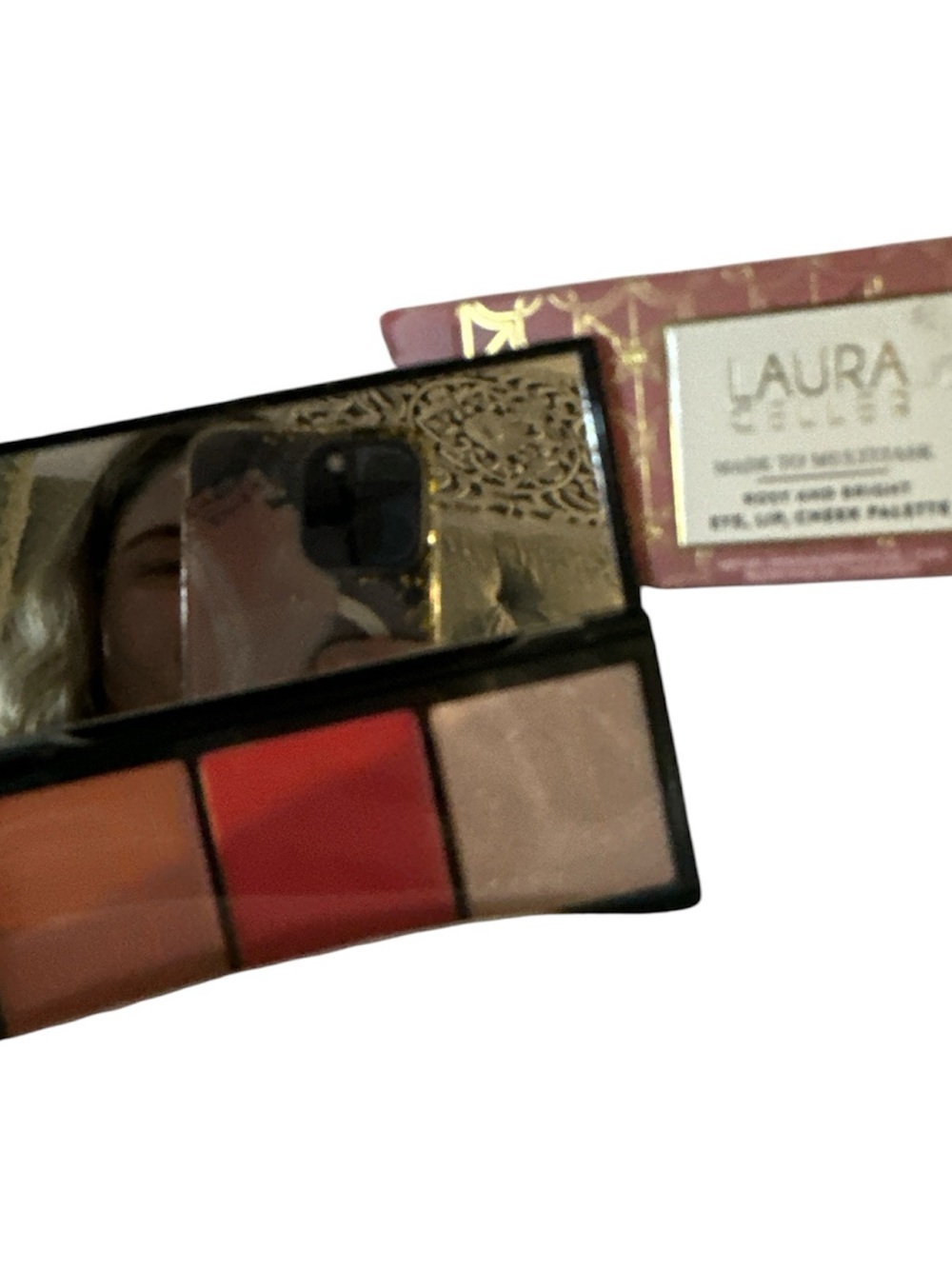 NWT Laura Geller Eye & Face Palette in Rose Blush and Gold rosy and bright